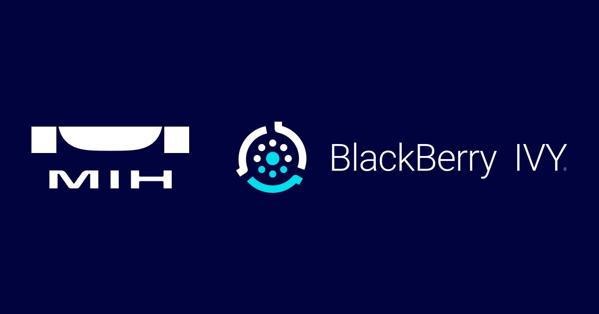 MIH聯盟攜手BlackBerry IVY  開創下一代電動車連網服務新紀元